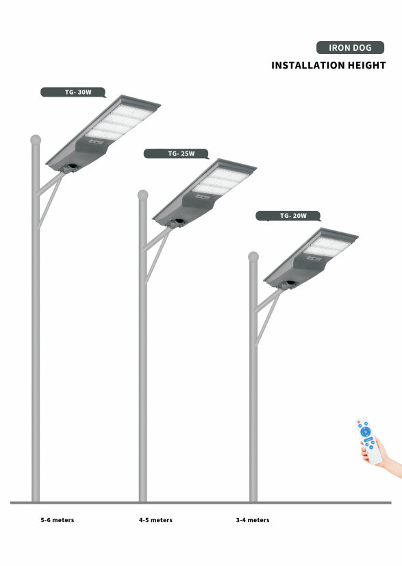 30w integrated solar street light